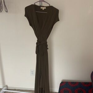 Michael Kors Olive Green Wrap Dress